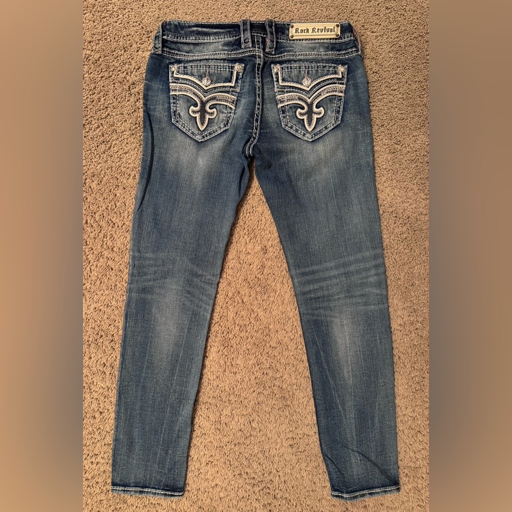 Excellent Like New Rock Revival Yalen Skinny Jeans 29